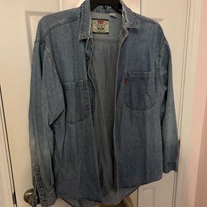 Distressed Levi’s Denim Shacket